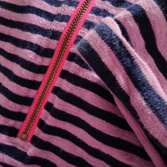 Purple and navy striped dress - Picture 4 of 4